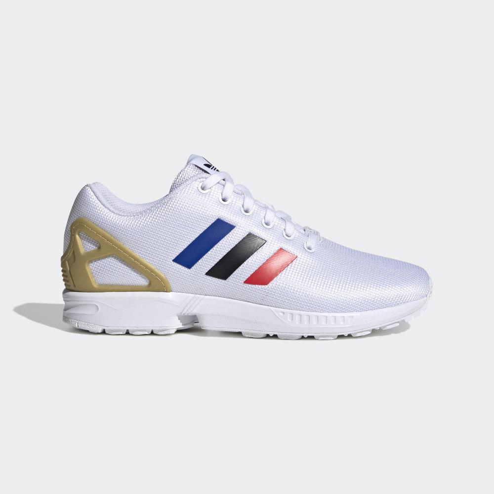 Originals Adidas ZX Flux Barbati Romania - Albi/Negrii/Albastru Regal FV7918